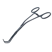 Cooley Anastomosis Clamp 6 1/2" (16.5cm) Double Angled Jaw Calibrated in 5mm Increments, Angled Shanks, Jaw Length 3/4" (1.9cm), Depth 7.3mm 